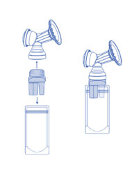 Адаптори за помпа за кърма Pump-into-bag 2 бр - Image 3
