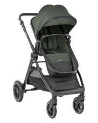 Комбинирана количка 3в1 с кош за новородено Ava Army Green - Image 3