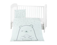 Бебешки спален комплект 3 части Bear with me Mint