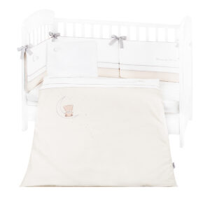 Бебешки спален комплект с бродерия 6 части 70/140 Dream Big Beige