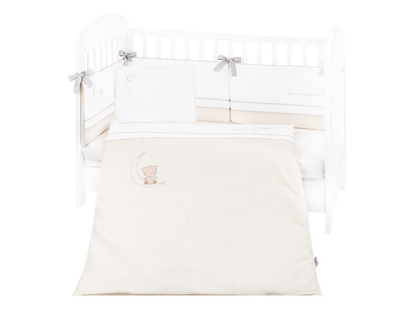 Бебешки спален комплект с бродерия 6 части 70/140 Dream Big Beige