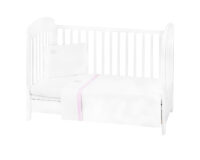 Бебешки спален комплект с бродерия 3 части EU Style 60/120 Dream Big Pink