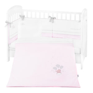 Бебешки спален комплект с бродерия 6 части 60/120 Dream Big Pink