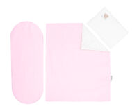 Бебешки спален комплект за количка 6 части Dream Big Pink - Image 2