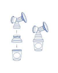 Контейнери за съхранение на кърма с адаптор Mint - Image 6