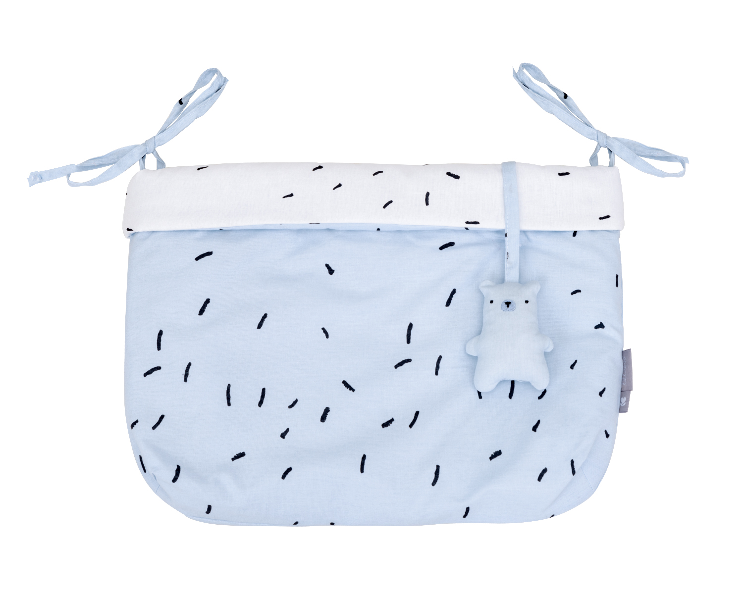 Кош за памперси с връзки Bear with me Blue