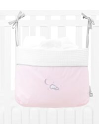 Кош за памперси с връзки Dream Big Pink