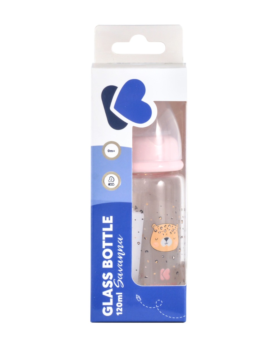 Шише стъклено 120мл Savanna Pink - Image 3