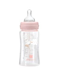Шише стъклено 240мл Hippo Dreams Pink - Image 2