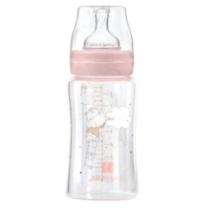 Шише стъклено 240мл Hippo Dreams Pink