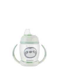 Чаша със силиконов накрайник 200мл Happy face Mint - Image 2