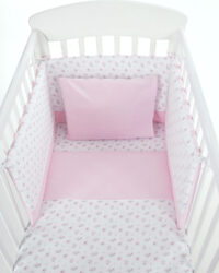 Бебешки спален комплект трико 5 части Pink Flowers 60/120 - Image 3