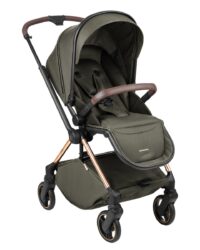 Комбинирана количка 2в1 с кош за новородено Lanah Army Green - Image 3