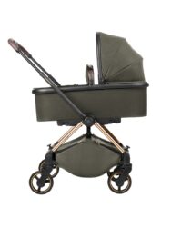 Комбинирана количка 2в1 с кош за новородено Lanah Army Green - Image 7