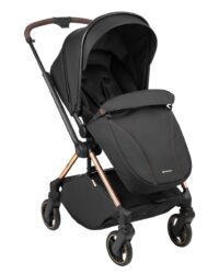 Комбинирана количка 2в1 с кош за новородено Lanah Black - Image 2