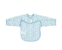 Непромокаем лигавник с ръкави и джоб Arty Blue Pattern - Image 2