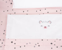 Бебешки спален комплект за мини-кошара 5ч Bear with me Pink - Image 2