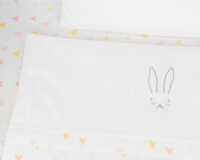 Бебешки спален комплект за мини-кошара 5ч Rabbits in Love - Image 2