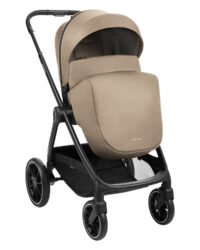 Комбинирана количка 3в1 с кош за новородено Modena Beige - Image 3