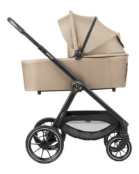 Комбинирана количка 3в1 с кош за новородено Modena Beige - Image 6