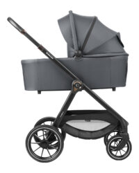 Комбинирана количка 3в1 с кош за новородено Modena Dark Grey - Image 6