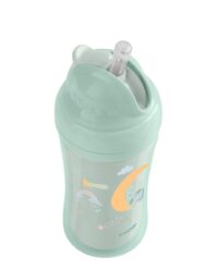 Чаша със силиконовa сламка 220мл Moony me Mint - Image 3