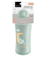 Чаша със силиконовa сламка 220мл Moony me Mint - Image 4