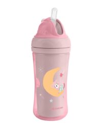 Чаша със силиконовa сламка 220мл Moony me Pink - Image 2