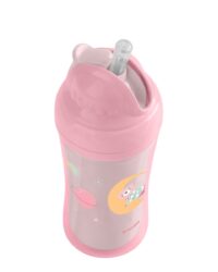 Чаша със силиконовa сламка 220мл Moony me Pink - Image 3