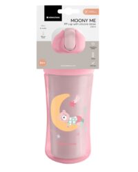 Чаша със силиконовa сламка 220мл Moony me Pink - Image 4