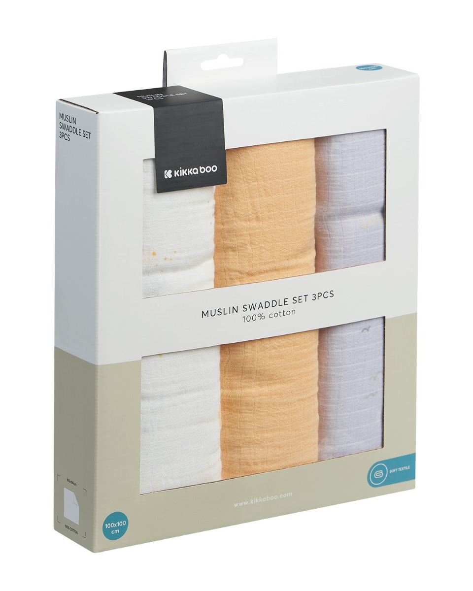 Комплект 3 бр муселинови пелени 100х100 см Seally Me - Image 2
