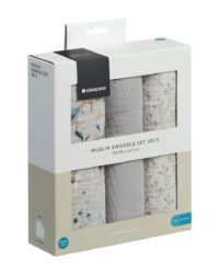 Комплект 3 бр муселинови пелени 75х75 см Dreamy Fields Grey - Image 2