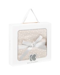 Лятно одеяло от муселин двупластово 100х100 см Dots Beige - Image 2