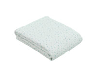 Лятно одеяло от муселин двупластово 100х100 см Dots Blue
