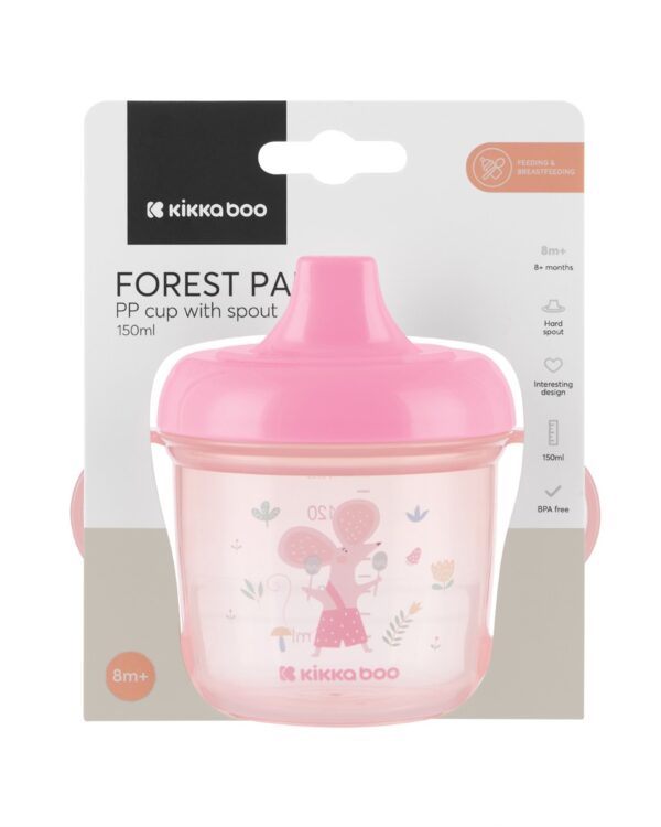 Чаша с твърд накрайник 150мл Forest Party Pink - Image 3