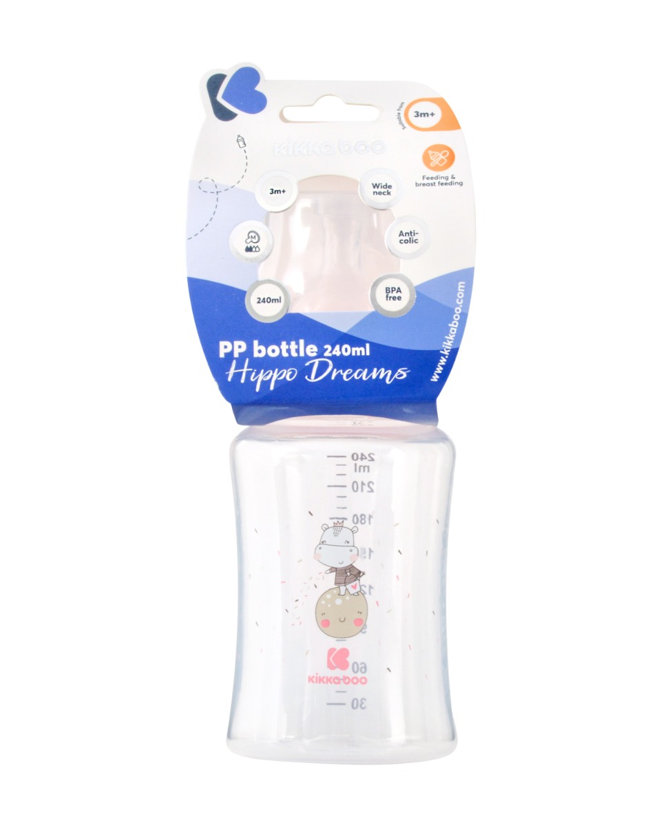 Шише РР 240мл Hippo Dreams Pink - Image 3