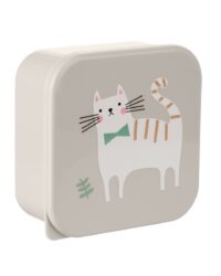 Кутии за храна 4 бр Kitty Cat Grey - Image 3