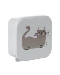 Кутии за храна 4 бр Kitty Cat Grey - Image 5