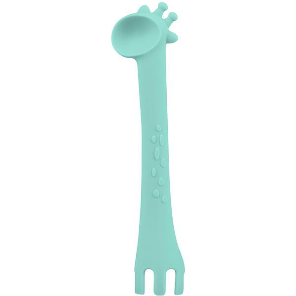 Лъжица силиконова Giraffe Mint