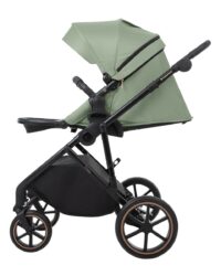 Комбинирана количка 2в1 с кош за новородено Thea Army Green 2024 - Image 9