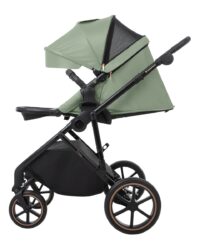 Комбинирана количка 2в1 с кош за новородено Thea Army Green 2024 - Image 10
