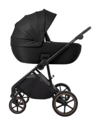 Комбинирана количка 2в1 с кош за новородено Thea Black 2024 - Image 15