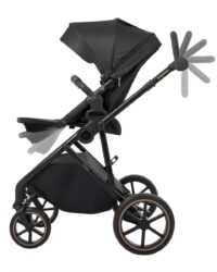 Комбинирана количка 2в1 с кош за новородено Thea Black 2024 - Image 8