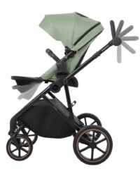 Комбинирана количка 2в1 с кош за новородено Thea Army Green 2024 - Image 8