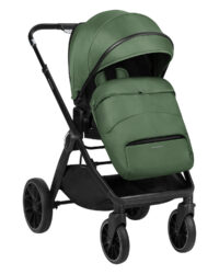 Комбинирана количка 2в1 с кош за новородено Tiffany Army Green 2024 - Image 3