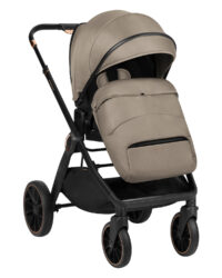 Комбинирана количка 2в1 с кош за новородено Tiffany Beige 2024 - Image 3
