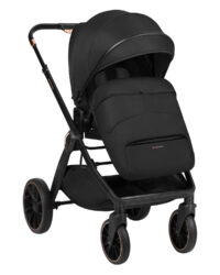Комбинирана количка 2в1 с кош за новородено Tiffany Black 2024 - Image 3