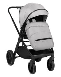 Комбинирана количка 2в1 с кош за новородено Tiffany Light Grey 2024 - Image 3