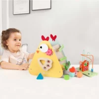 Дървен дидактически куб - Петел - Image 2