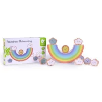Дървена игра за баланс - цветна дъга - Image 6